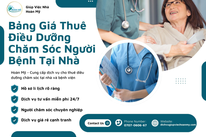 Bảng Giá Thuê Điều Dưỡng Chăm Sóc Người Bệnh Tại Nhà | Hoàn Mỹ