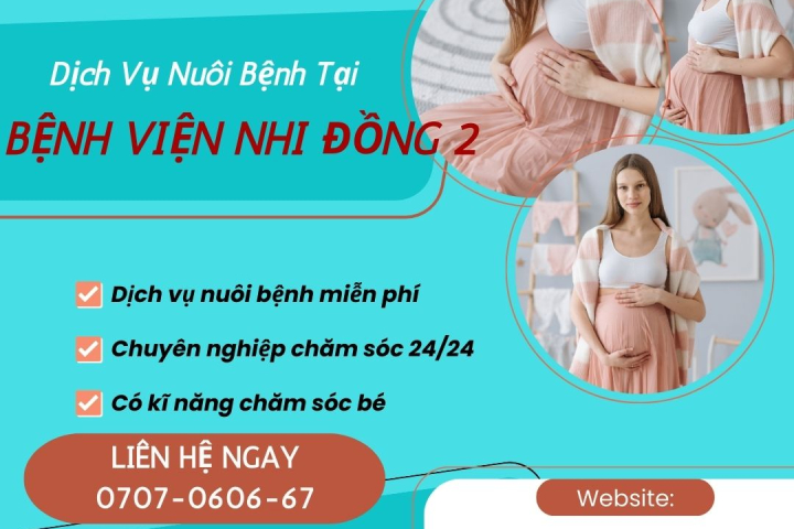 Dịch Vụ Nuôi Bệnh Tại Bệnh Viện Nhi Đồng 2 | Hoàn Mỹ 